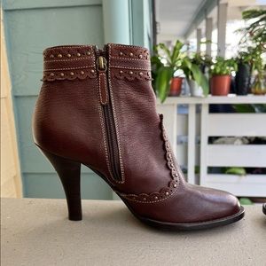 Moschino Leather Heeled Boots